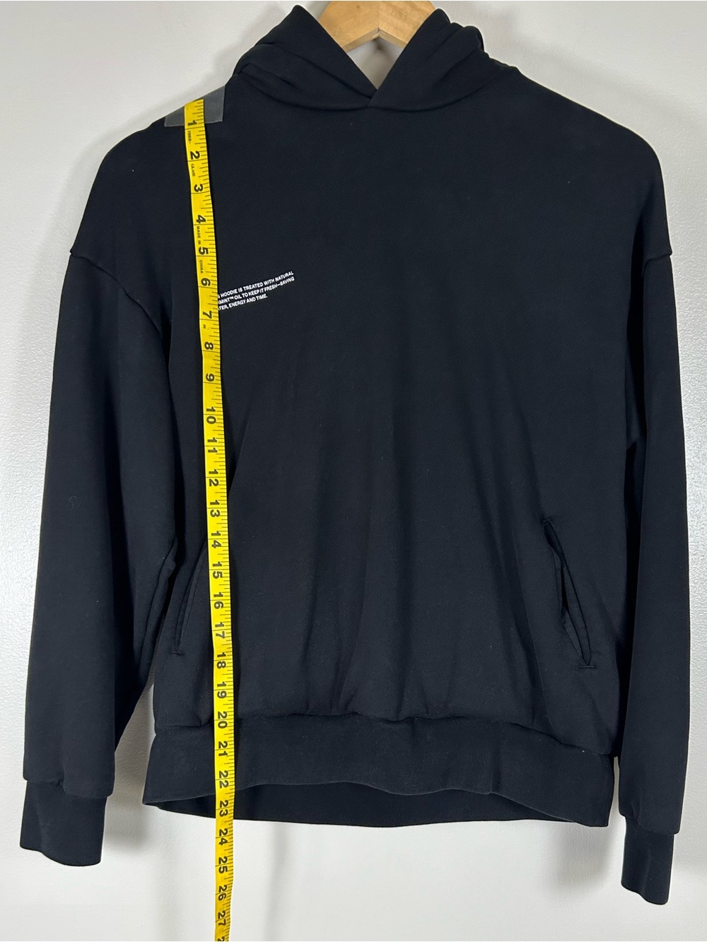 Pangaia Women’s 365 Midweight Black 100% Organic Cotton Hoodie - Picture 11 of 11